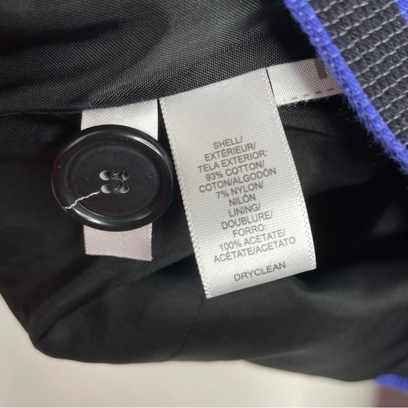 Loft Career Wear Blue and Black Nautical Striped Blazer - Picture 6 of 6